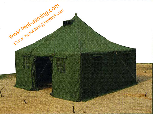 Galvanized Steel Pole-style Waterproof Canvas Military Marquee Tent