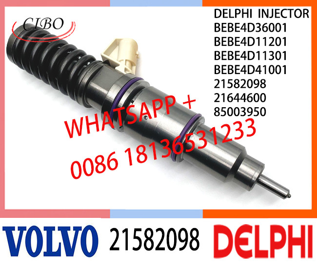 Fuel Diesel Injector 21582098 BEBE4D36001 BEBE4D11201 BEBE4D11301 BEBE4D41001 85003950 E3.18 for VOL (REN-AULTT) MD9