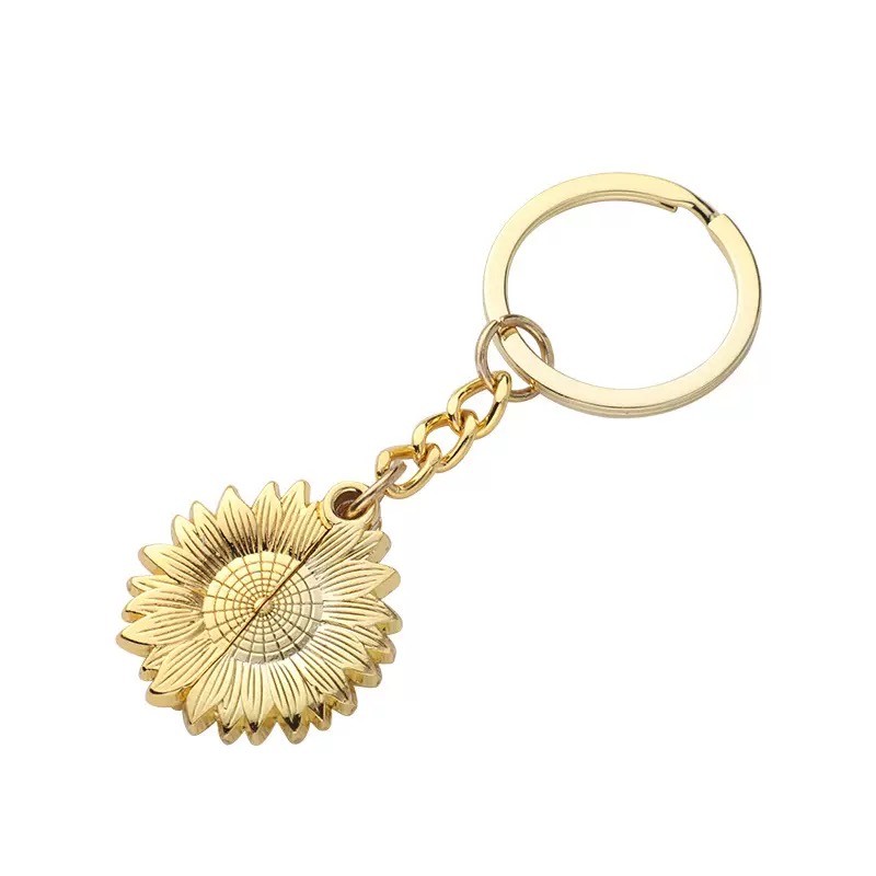 Sunflower Shape Sublimation Key Chain Blanks Angel Wings Keyring For Heat Transfer Printing