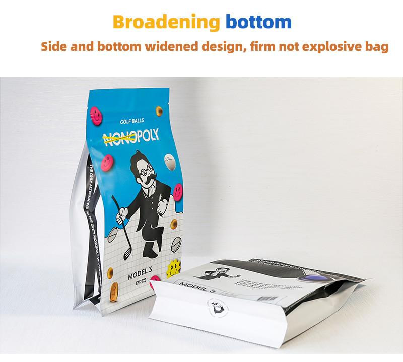 Custom Resealable Bean Rice Coffee Square Bottom Bag Aluminium Foil Food Storage Packaging