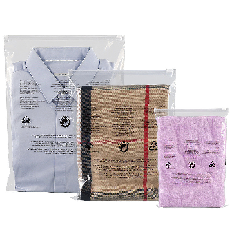 Customizable Zipper Bags For Clothing Storage Classification And Packaging