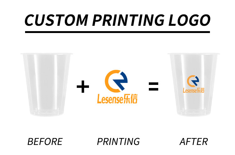 12oz 16oz 20oz Custom Plastic Cups For Party With Lid Logo Printing