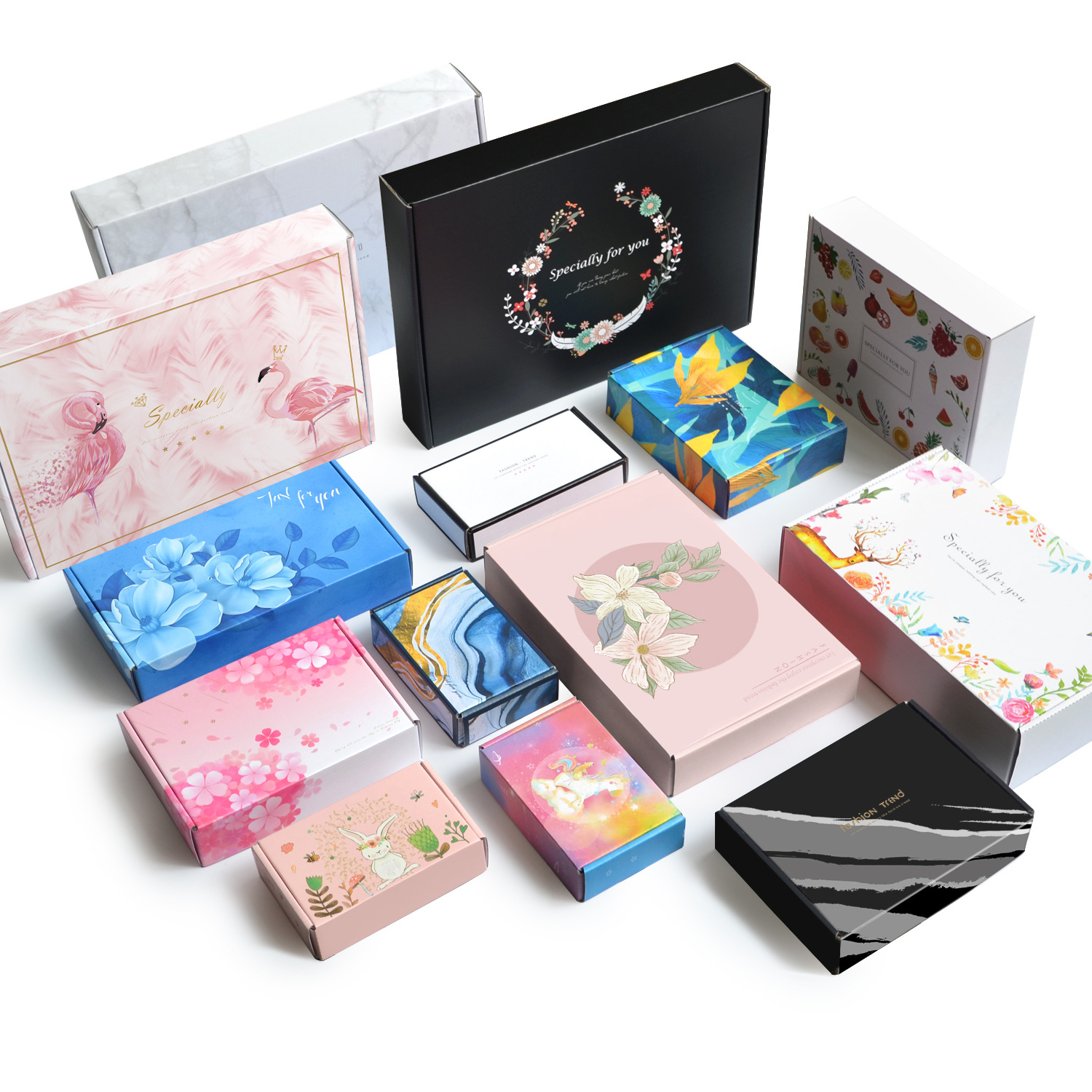 CCNB Artpaper C1S Corrugated Paper Packaging Box Collapsible Rigid