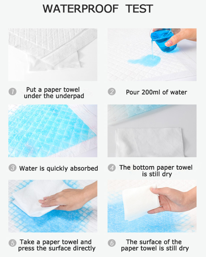 60x90cm Cotton Ultra Thin Super Dry Adult Under Pad for Hospital or Household Drying