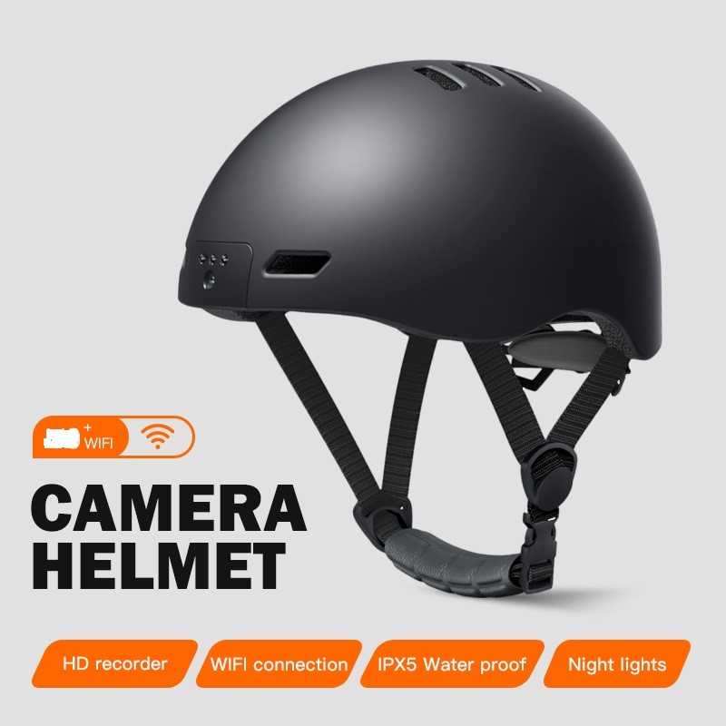 Integrated Functional Safety Helmet Camera with GPS -30.C to 70.C