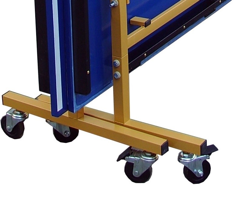 Indoor Outdoor Table Tennis Table , Blue Folding Ping Pong Table For Competition