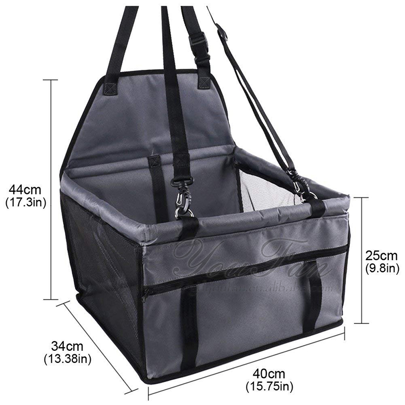 Breathable Bag with Seat Belt Dog Carrier dog booster seat car