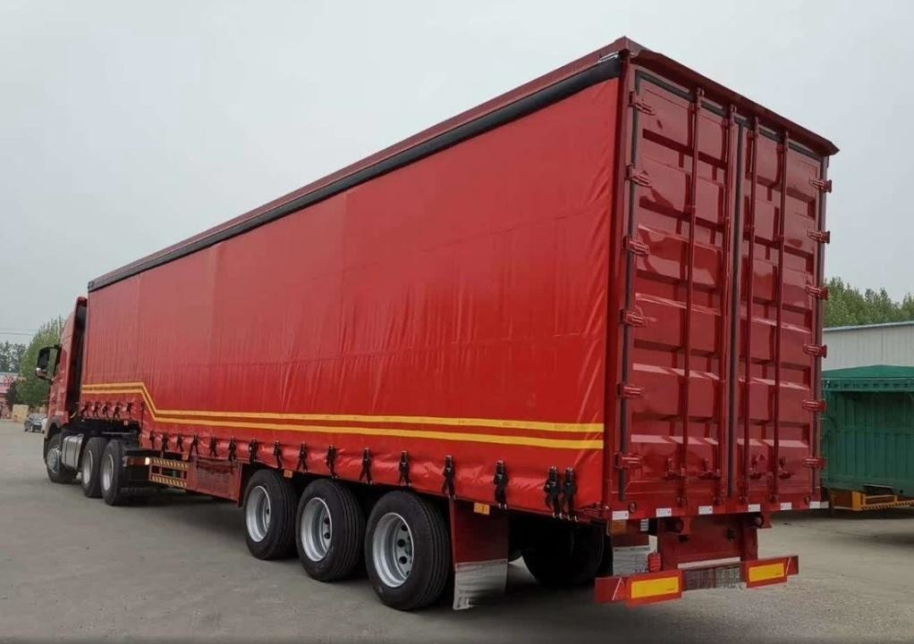 Curtain Side Truck Semi Trailer Sliding Curtain Container Box Truck Fast loading and unloading
