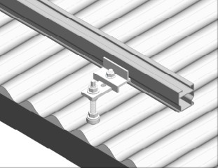 Aluminum Innovative Metal Roof Solar Mounting Systems Hanger Bolts And Roof Hooks Design