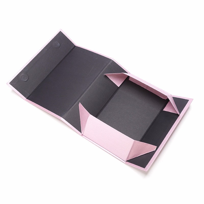 Handbags Clothes Makeup Custom Large Book Shape Paper Cardboard Magnetic Folding Gift Box Packaging with Ribbon Tie 19*11*5cm