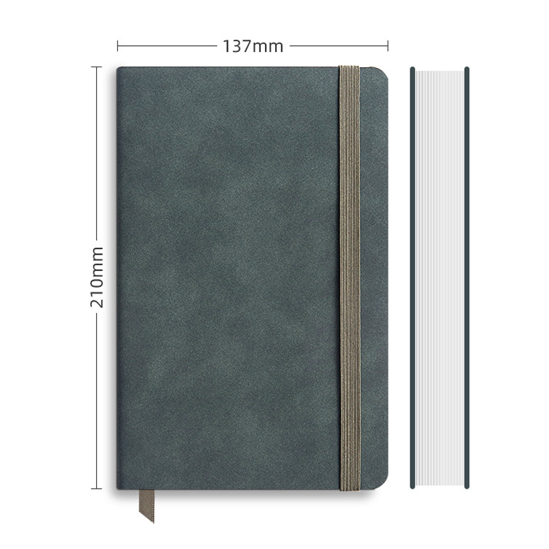 Reusable Soft Leather Notebook A5 Dotted 137mm Width Multi Colors