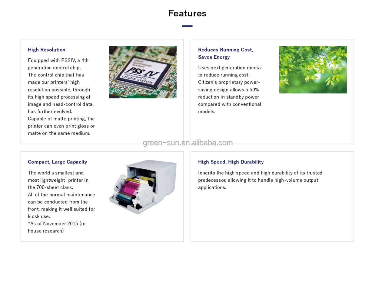 High Definition Citizen CY-02 Dye-Sublimation Photo Printer with 1 Accessory Included