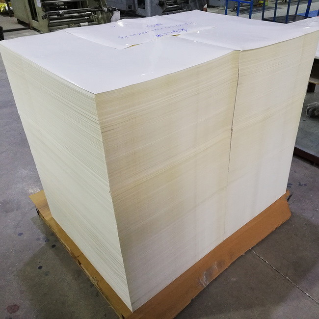Pressure Sensitive Blank Sheet Labels 80g Cast Coated