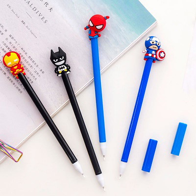 Custom Cool 3D Cartoon Figure Toy Ballpoint Pen Head Toppers Kids Toy Ball Pen