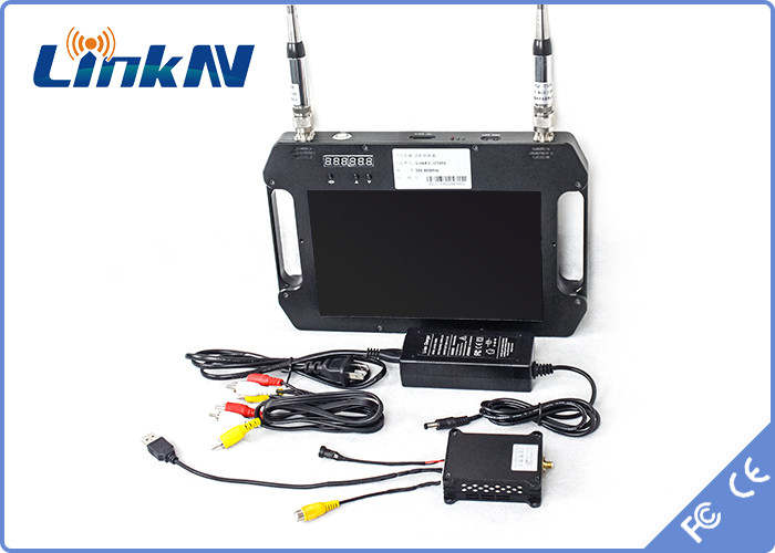 Long Range UAV Video Link FHD COFDM Modulation H.264 Compression Low Latency AES256 DC 12V