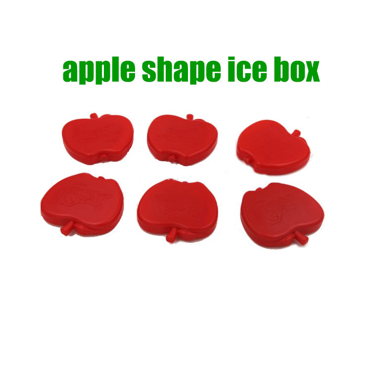 Vaccine transport solar best price ice gel water sports apple shape HDPE food grade colorized ice packs for food
