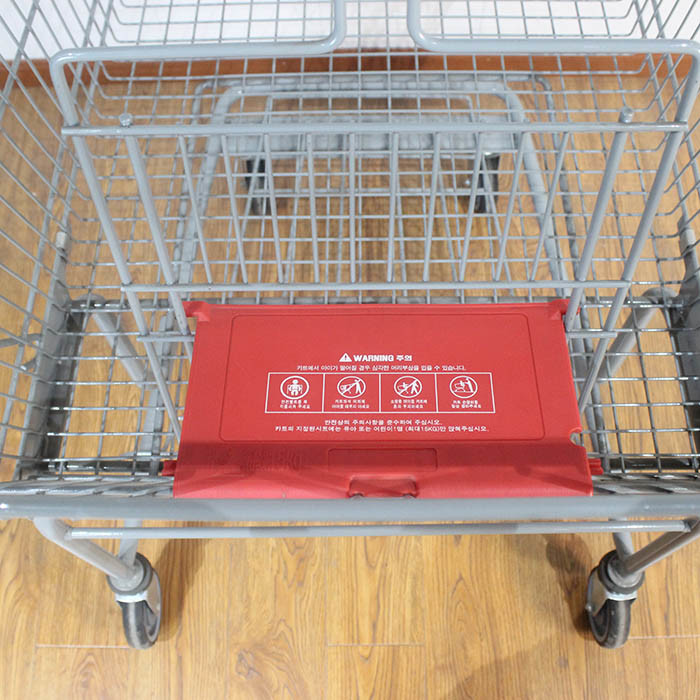 American Style Shopping Trolley 175L Customizable Large Supermarket Grocery Store Foldable Child Seat