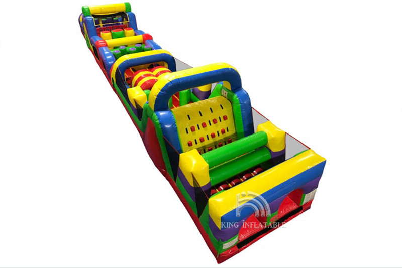 Inflatable Obstacle Course Rental Blow Up Bounce House Wipeout Races For Adults Kids