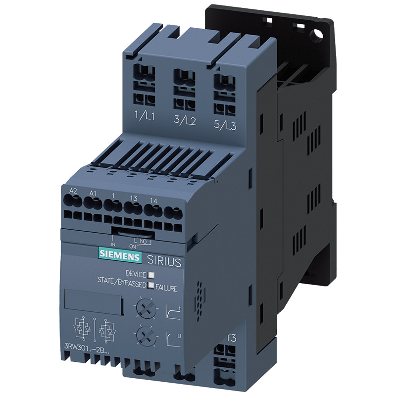 SIEMENS SIRIUS Soft Starter S00 9A 4kW 3RW3016-2BB14 Spring Type Terminals