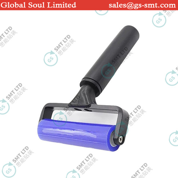 12 Inch Silicone Dust Roller Dust Bar Black Aluminum Plastic Handle Anti Static Silicone Roller