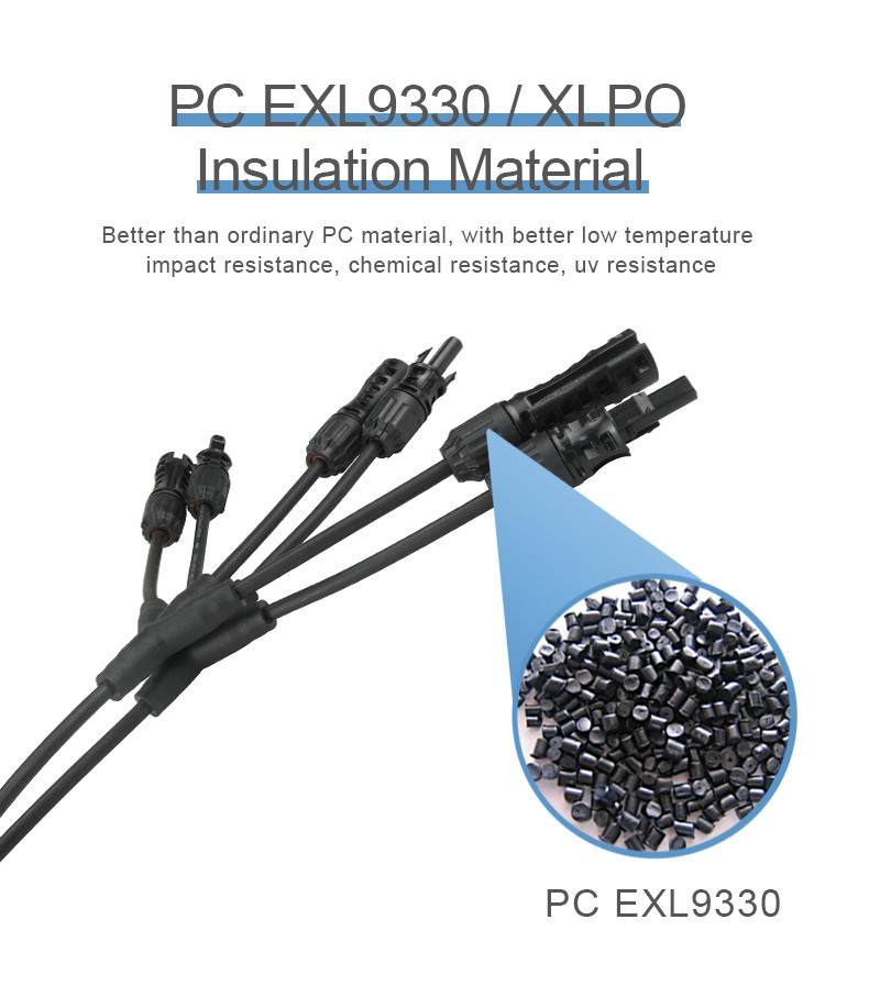 3 Branch Solar Connectors 25A 3Y For Module Power System