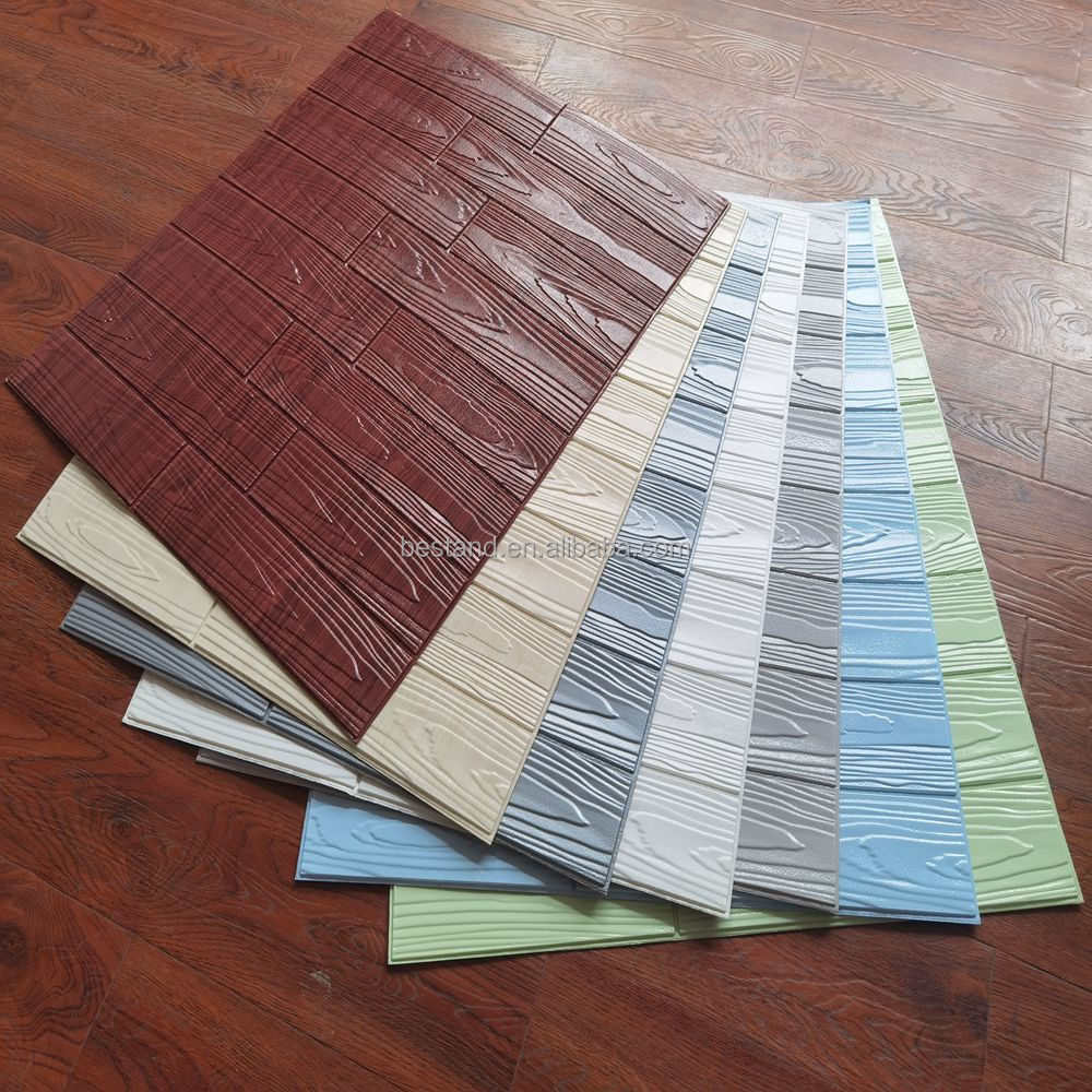 Interior Wall Protection 3D Brick 3D Stone PE Foam Wallpaper with Smoke-Proof Function and Waterproofing