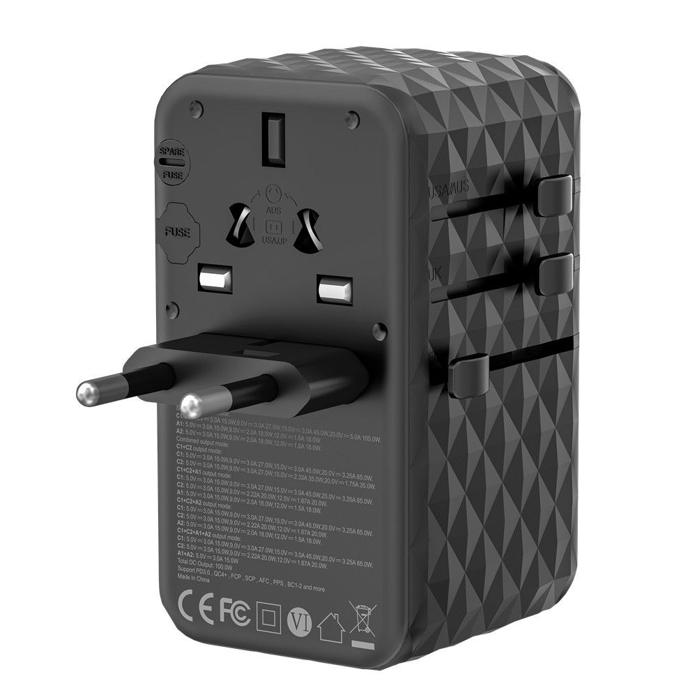 White Universal Travel Charger for All Electronics Stay Connected on the Go