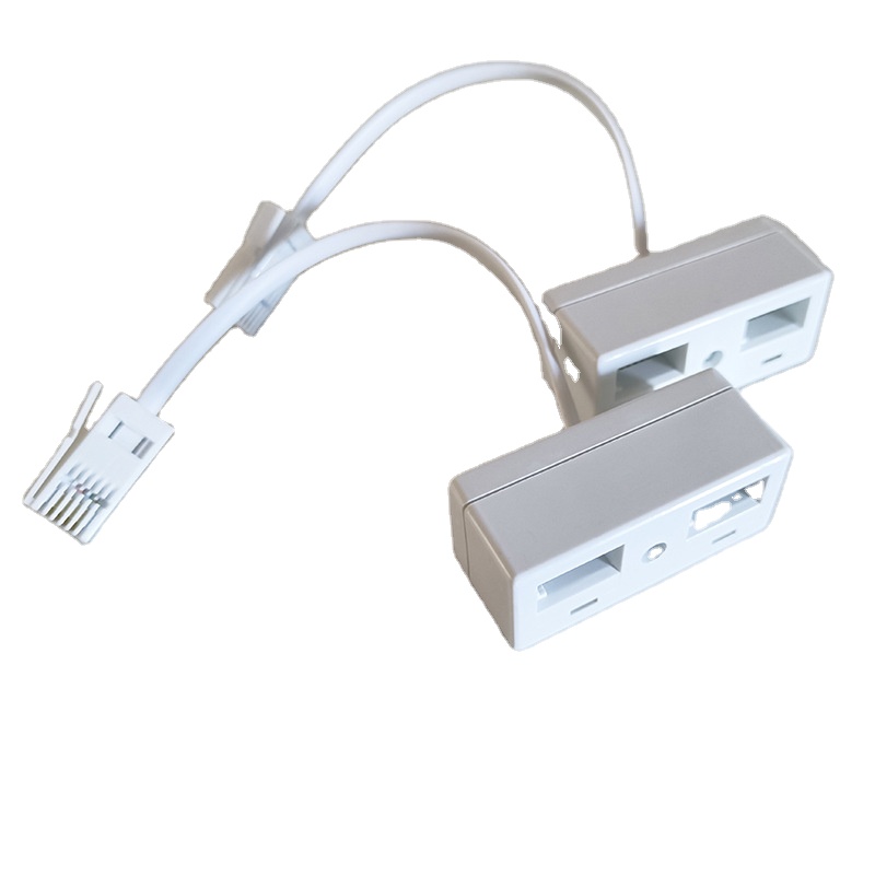ADSL Splitter for RJ11 RJ45 6P6C US VDSL POTS Modem Phone Versatile Functionality