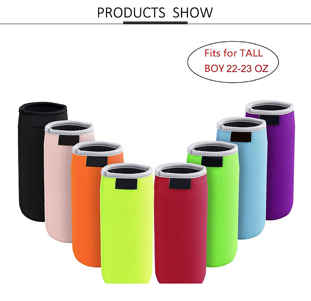 22-23oz Skinny Can Coolers Soft Neoprene Insulated Slim Sleeves for Cans