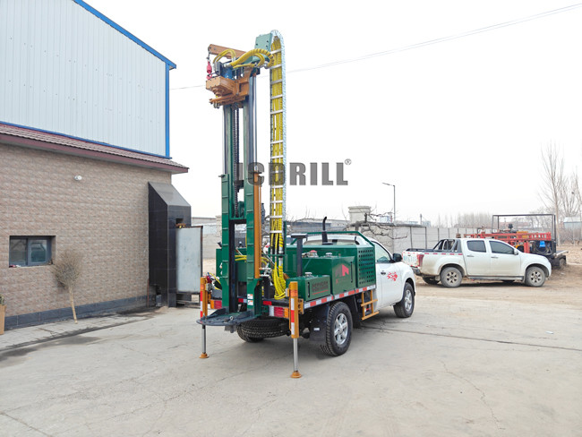 150M Pickup Mounted Auger Core Drilling Rig Versatile Use Screw Drill Tools