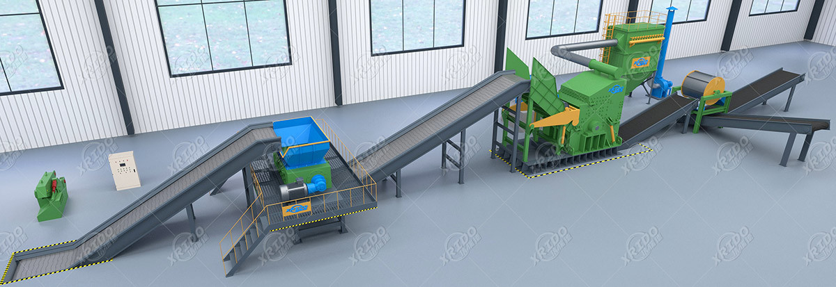 Large scale Scrap Car Crusher Scrap Bicycles Shredder Motorcycles Crusher