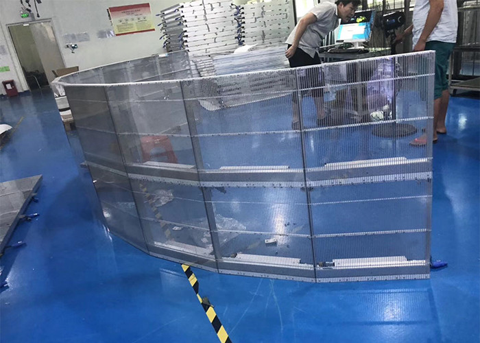 Airports Transparent Flexible Led Display Panel 256x128 Dots