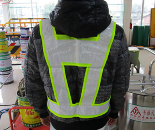 Neon Fluorescent Yellow Durable Reflective Vest Traffic Safety Equipment