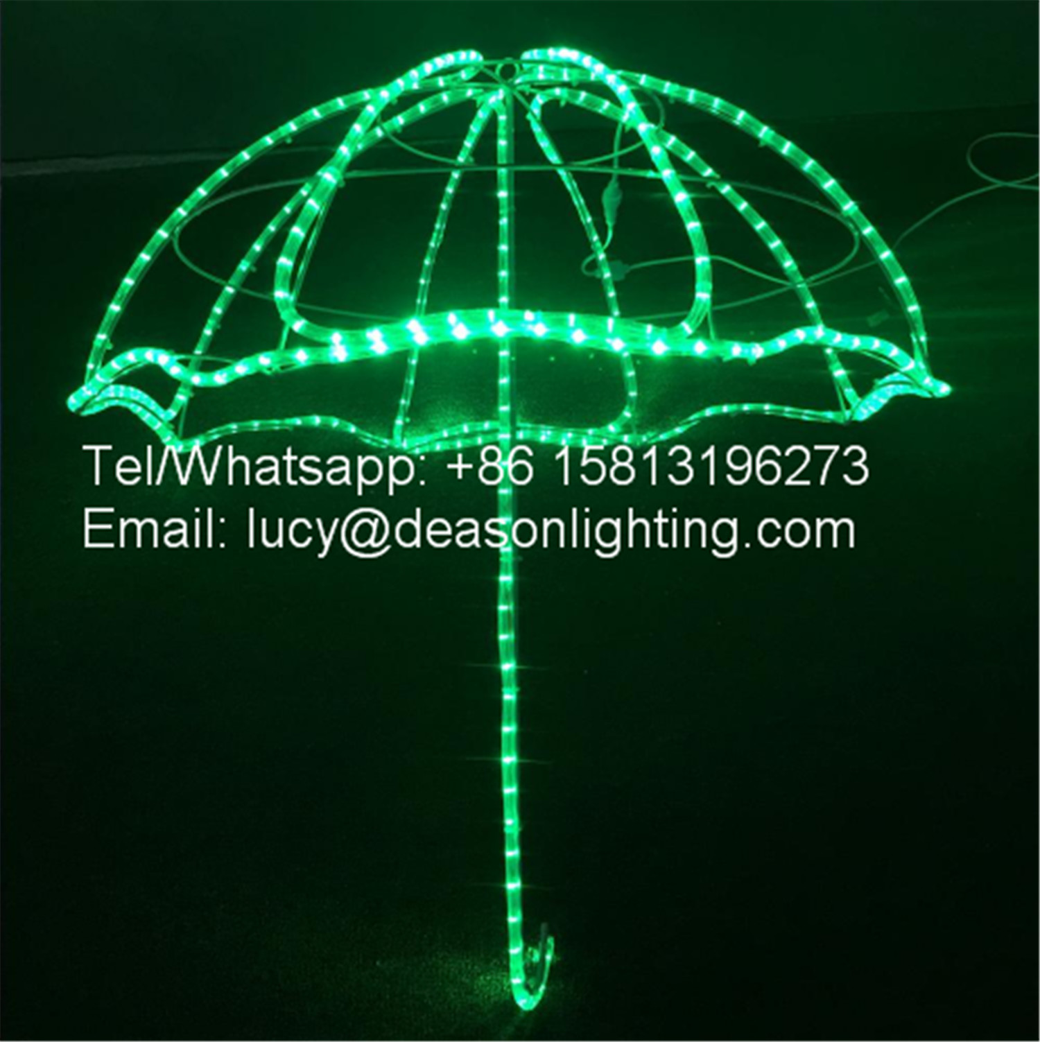 Hanging christmas decorations light street motif led umbrella