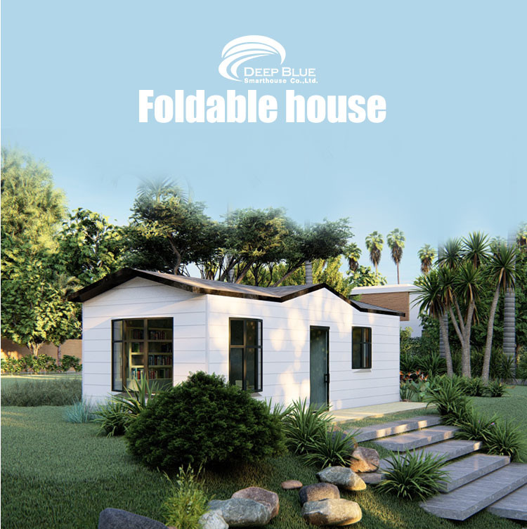 Light Steel Frame Prefabricated Houses Modular Bungalow Wooden Plastic Decorate Foldable Homes