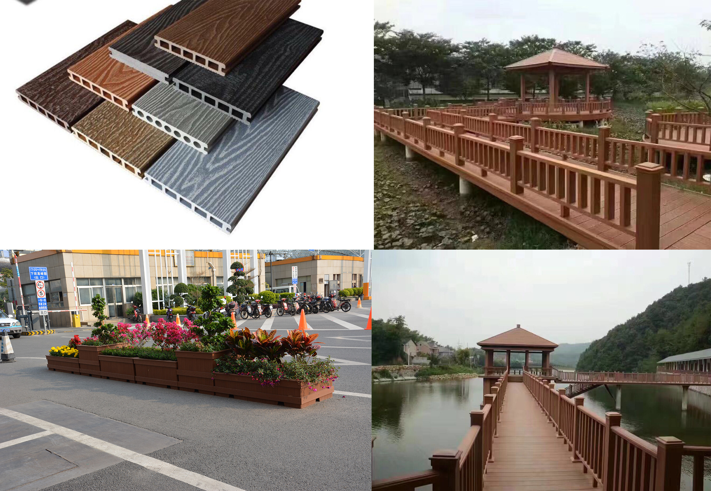 PE WPC products for outside decoration high output stable extrusion pressure plastic machinery