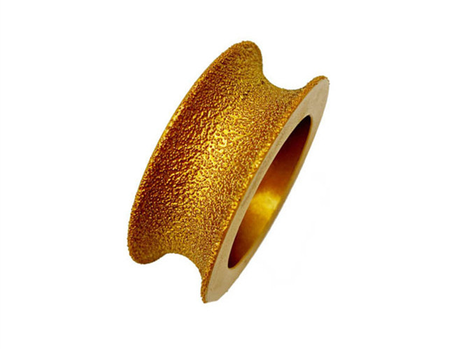 A Shape Vacuum Brazed Quartz Diamond Grinding Wheel 75mm