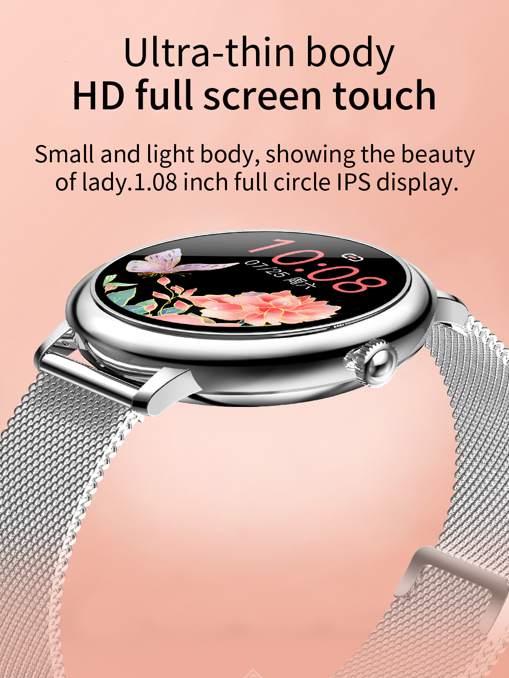 CF90 Smart Watche Customized Watch BLE Gateway Fashion Ladies Wrist Health Sleep