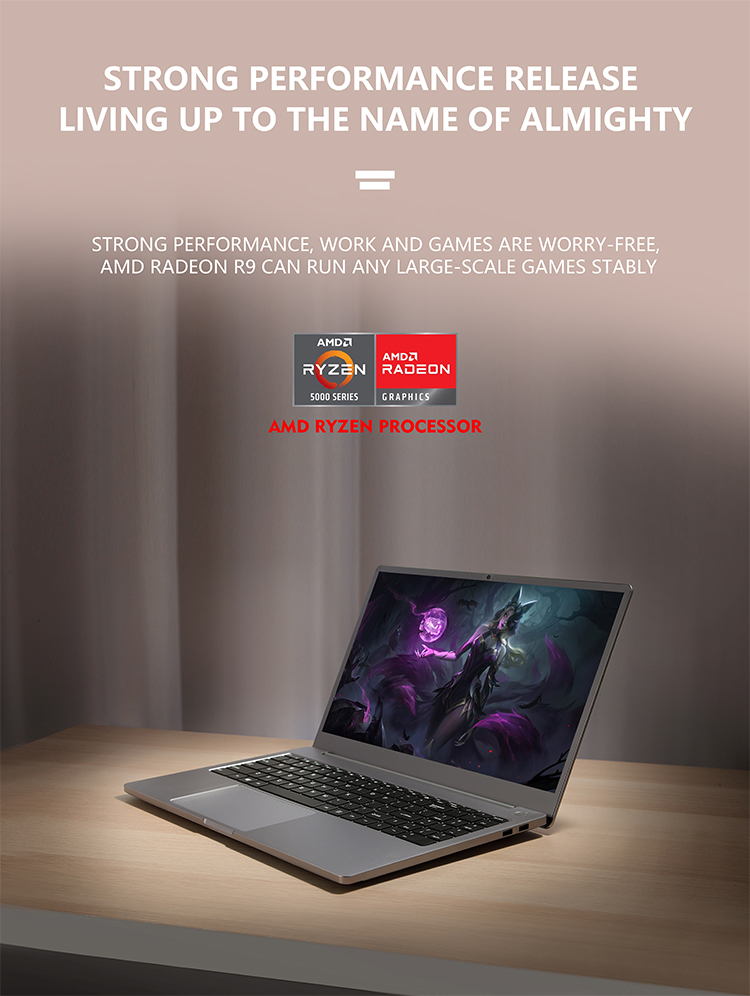 8mm Thick 64gb Ssd Ultra Thin Laptop IPS Panel 15.6 Inch Notebook For Office
