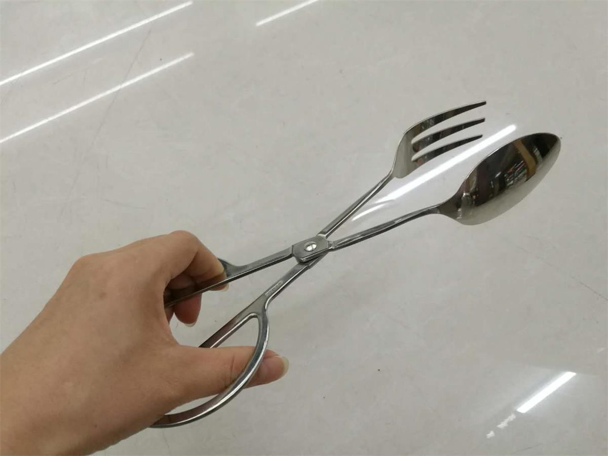 10'' Scissor Salad Tong 18-8 Stainless Steel, L=250MM, Commercial Buffet Supplies