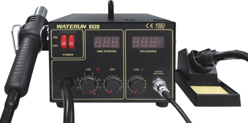 PCB Hot Air Soldering Accessories , 80W SMD Rework Soldering Station WSD-81