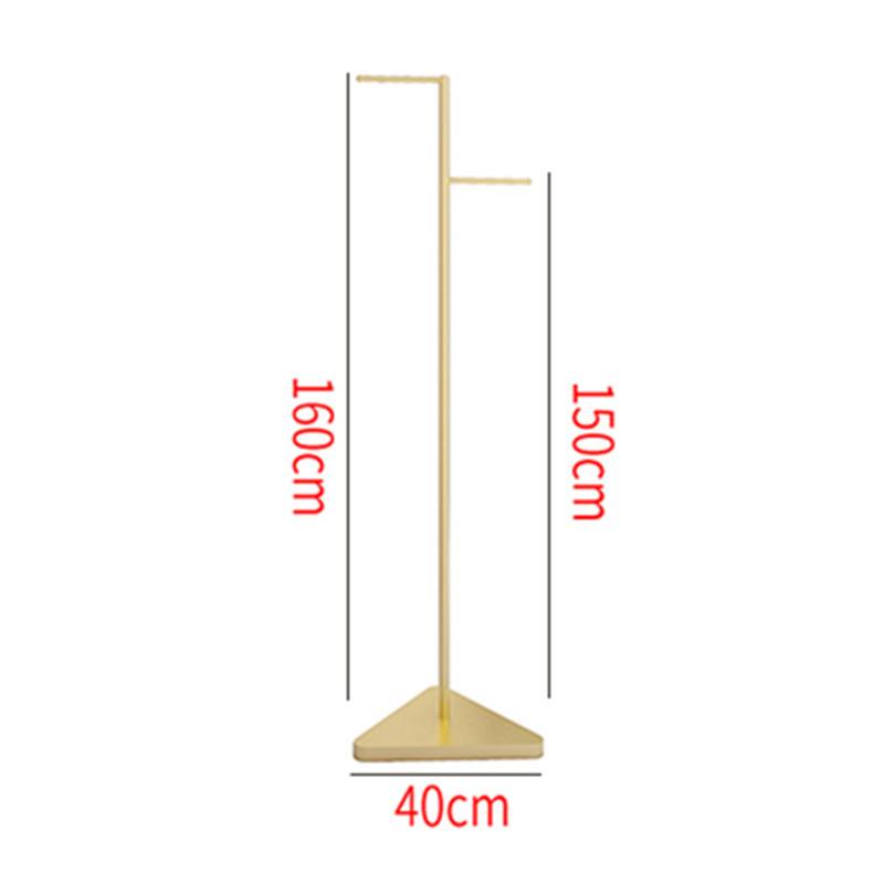 OEM Gold Garment Rack , metal clothes rack CE Certificate Electroplate Surface Finish