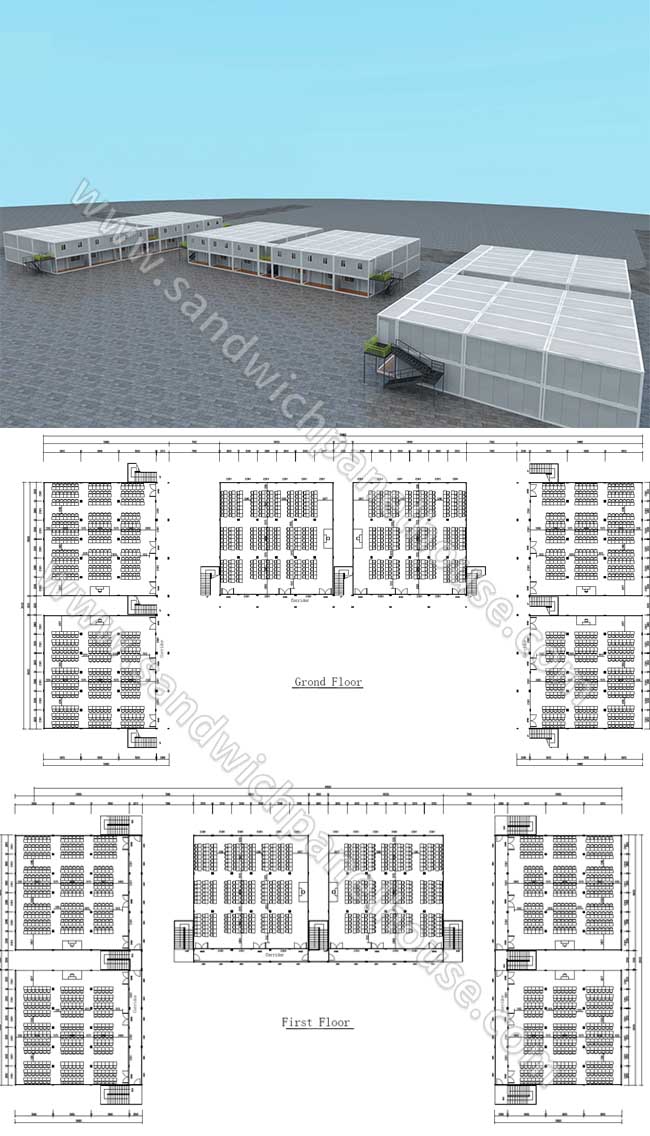 Prefab Prefabricated Container House Expandable Prefabricated Modular Classrooms
