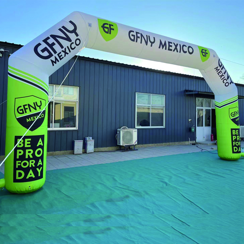 customize size logo with CE approved blower high quality oxford inflatable arch