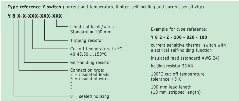 Y89-L-90-05-B08-170-6HA Limitor Temperature Limiter Switch Y Series
