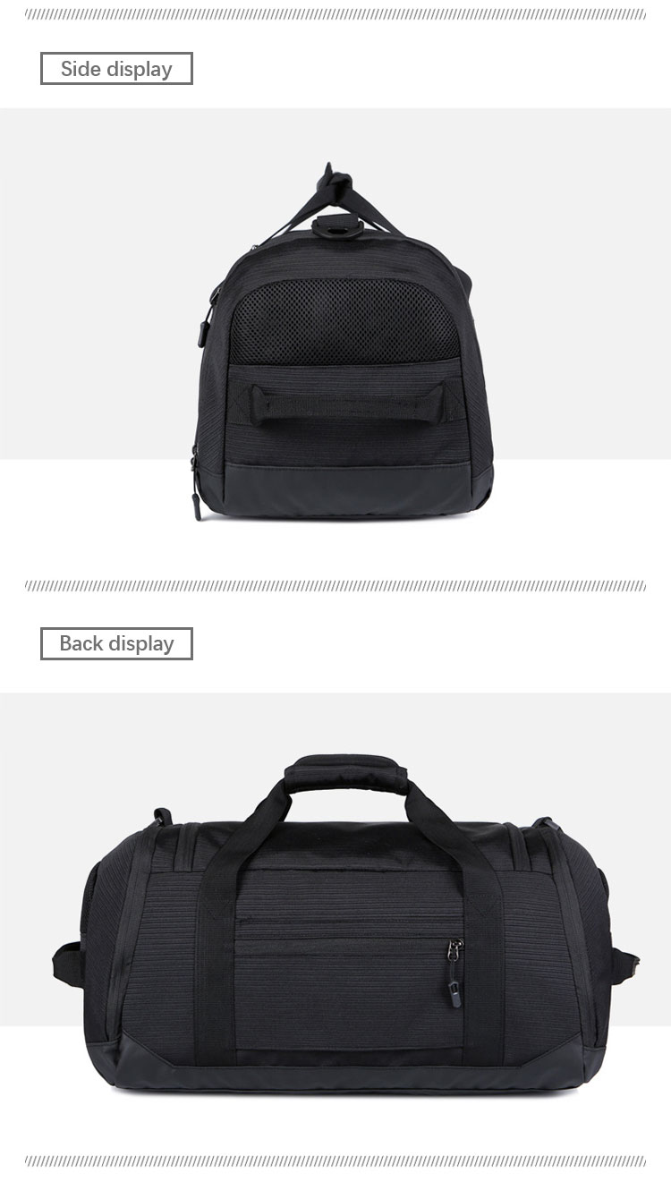 Customizable Gym Bags With Handle , Oxford Dry Wet Separation Fitness Tote Bag