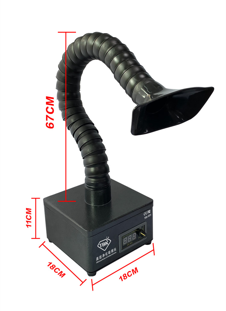 TBK Mini Portable Soldering Welding Fume Extractor, Smoke Absorber Killer, and Air purifier for Workshop
