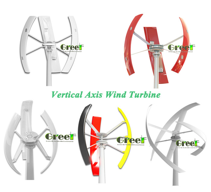 Commercial Vertical Axis Wind Turbine Low Start Wind Speed Max Power 650W