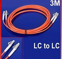Duplex LC to LC Fiber Optic Patch Cord 62.5 / 125 μm Multimode Type Jumper