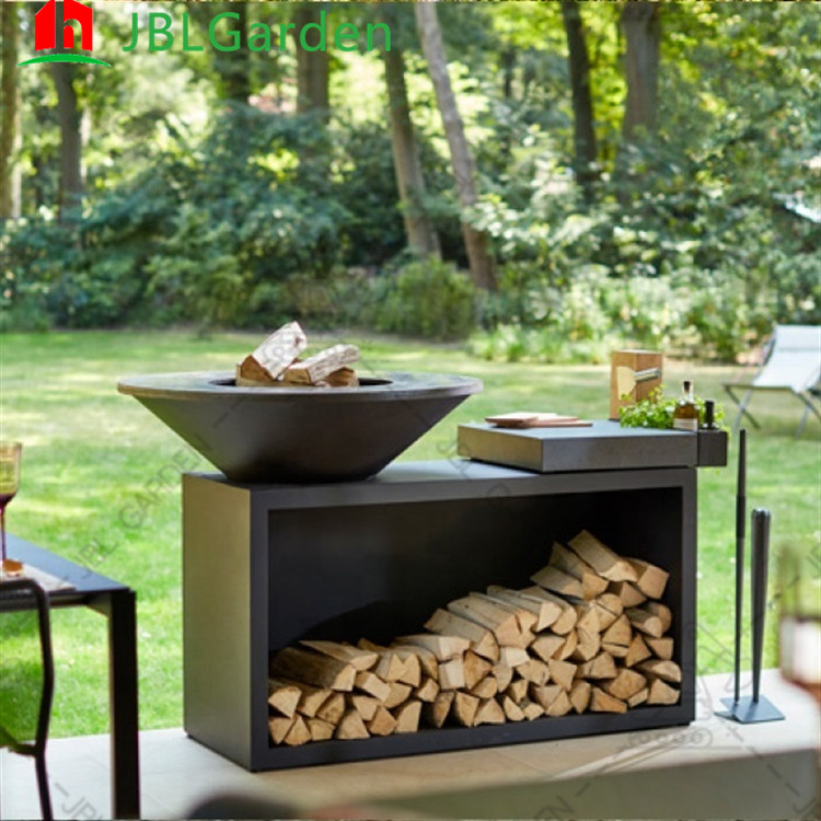 Weather Proof Garden Metal Barbecue Grill Fire Pit BBQ Charcoal Grill Antirust